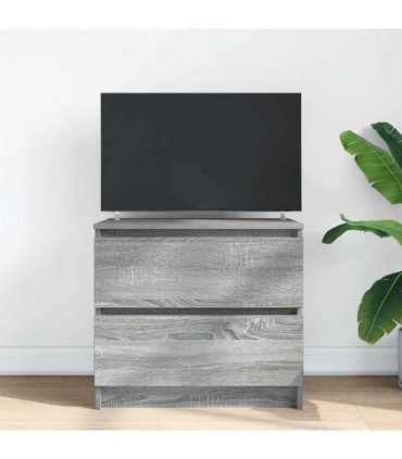 vidaXL TV Cabinet Grey Sonoma 60x35x54 cm Engineered Wood
