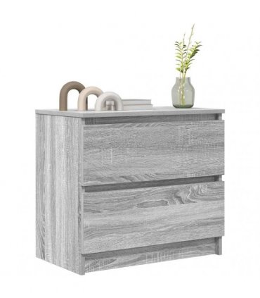vidaXL TV Cabinet Grey Sonoma 60x35x54 cm Engineered Wood