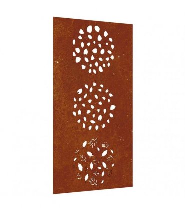 vidaXL Garden Wall Decoration 105x55 cm Corten Steel Leaf Design