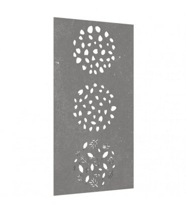 vidaXL Garden Wall Decoration 105x55 cm Corten Steel Leaf Design