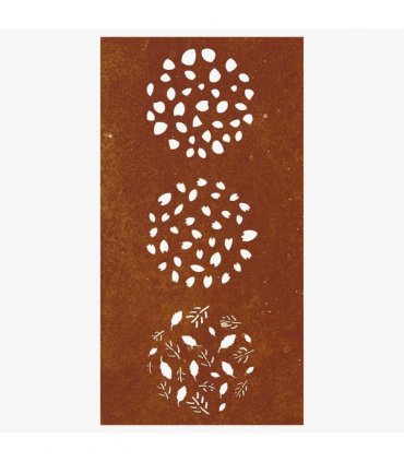 vidaXL Garden Wall Decoration 105x55 cm Corten Steel Leaf Design