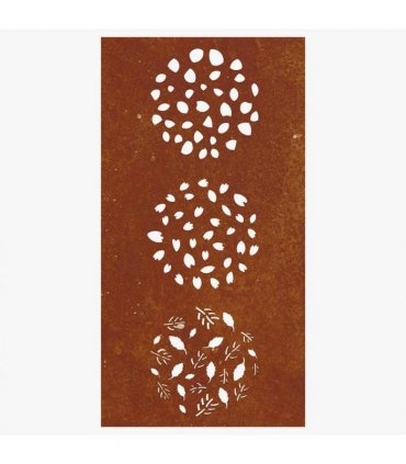 vidaXL Garden Wall Decoration 105x55 cm Corten Steel Leaf Design