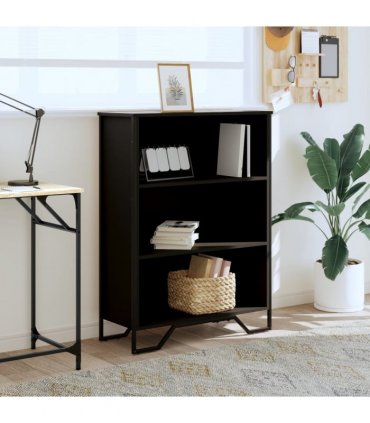 vidaXL Bookcase Black 80x31x106 cm Engineered Wood