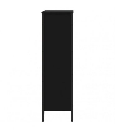 vidaXL Bookcase Black 80x31x106 cm Engineered Wood