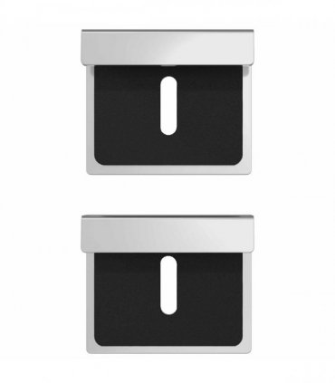 vidaXL Mirror Hold Bracket 340 pcs Nickel 35 x 30 x 8.3 mm Steel