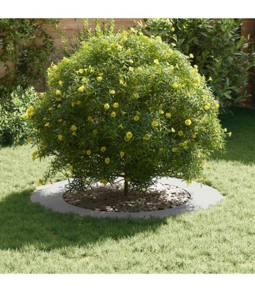 vidaXL suitable for Flat Tree Ring White Ø60 / 90 cm Steel