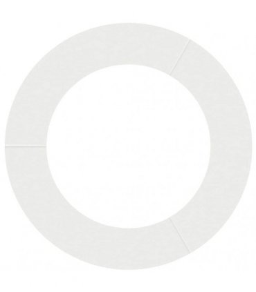 vidaXL suitable for Flat Tree Ring White Ø60 / 90 cm Steel