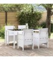 vidaXL Garden Chair 4 pcs White 53 x 49 x 85 cm Polypropylene