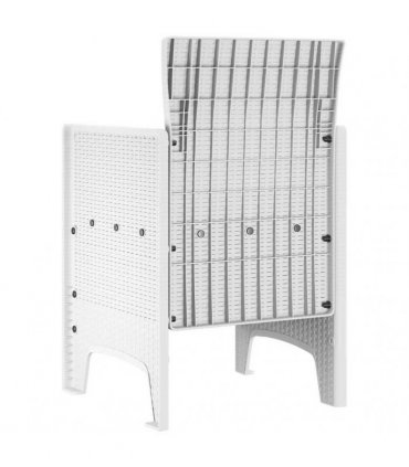 vidaXL Garden Chair 4 pcs White 53 x 49 x 85 cm Polypropylene