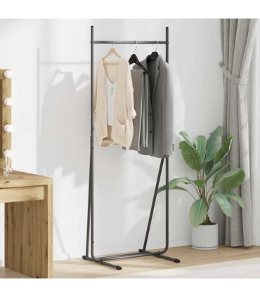 vidaXL Clothes Rack Black 62 x 48 x 158 cm Steel
