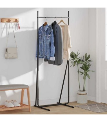 vidaXL Clothes Rack Black 62 x 48 x 158 cm Steel