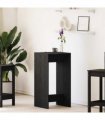 vidaXL Bar Table Black Oak 51 x 50 x 103.5 cm Engineered Wood