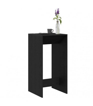vidaXL Bar Table Black Oak 51 x 50 x 103.5 cm Engineered Wood