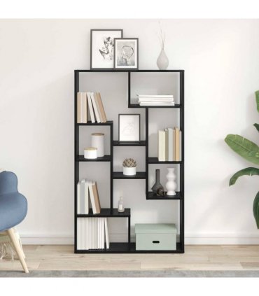 vidaXL Book Cabinet 8-Tier 72 x 20 x 120.5 cm Engineered Wood