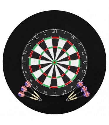 vidaXL Professional Dart Set with Dartboard and Surround Sisal Steel