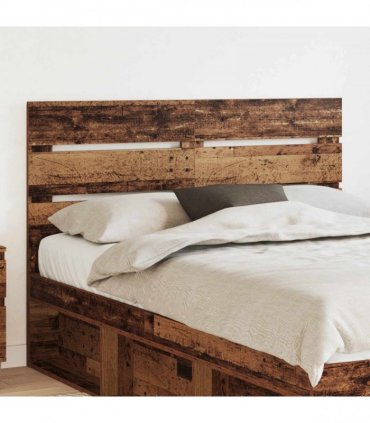 vidaXL Headboard Old Wood Engineered Wood