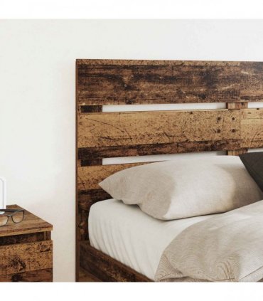 vidaXL Headboard Old Wood Engineered Wood