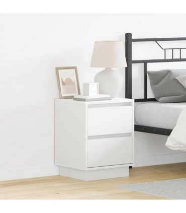 vidaXL Bedside Cabinet White 39 x 34.5 x 50 cm Engineered wood