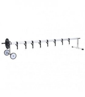 vidaXL Pool Cover Roller with Stainless Steel Base