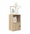 vidaXL Bookcase Sonoma Oak 31x24x52 cm Engineered Wood