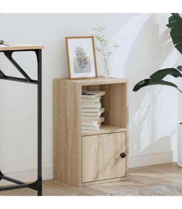 vidaXL Bookcase Sonoma Oak 31x24x52 cm Engineered Wood