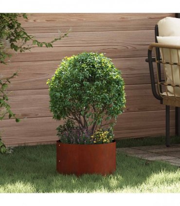 vidaXL Planter Ring Brown 30 x 30 x 20 cm Weathering Steel