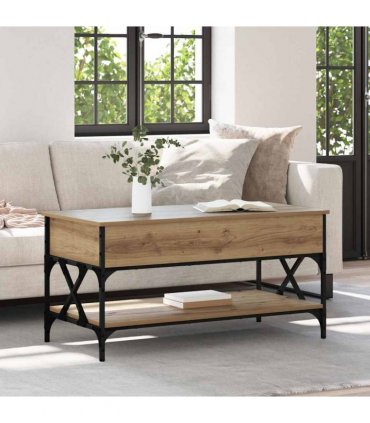 vidaXL Coffee Table Artisan Oak 100 x 50 x 50 cm Engineered Wood