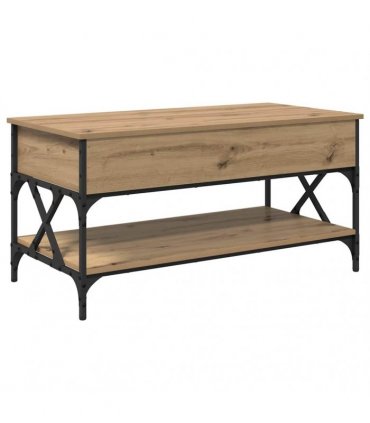 vidaXL Coffee Table Artisan Oak 100 x 50 x 50 cm Engineered Wood