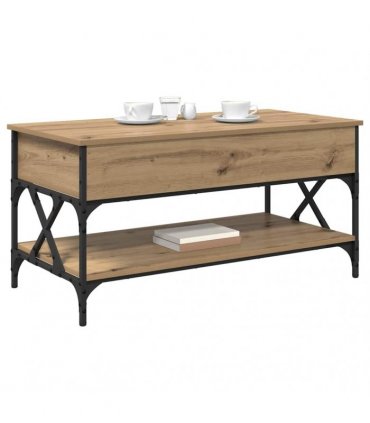 vidaXL Coffee Table Artisan Oak 100 x 50 x 50 cm Engineered Wood
