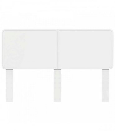 vidaXL Headboard White Engineered wood