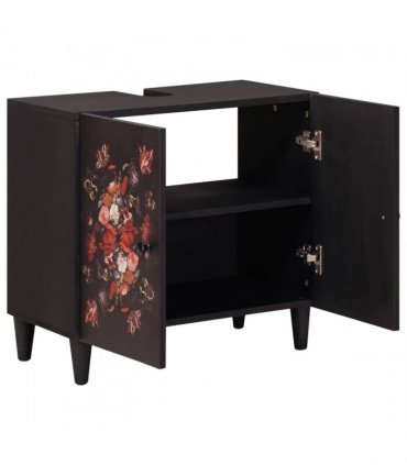 vidaXL Sink cabinet Multicolour 62 x 33 x 58 cm Solid Mango Wood