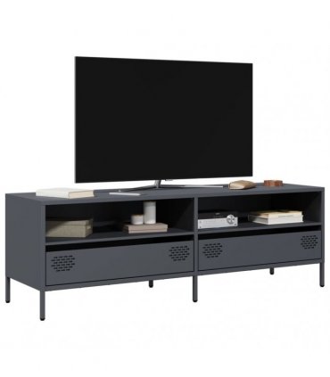 vidaXL TV Cabinet Anthracite 135x39x43.5 cm Cold-rolled Steel