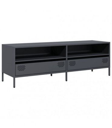 vidaXL TV Cabinet Anthracite 135x39x43.5 cm Cold-rolled Steel