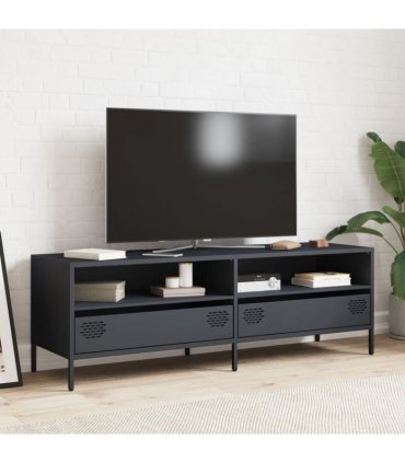 vidaXL TV Cabinet Anthracite 135x39x43.5 cm Cold-rolled Steel