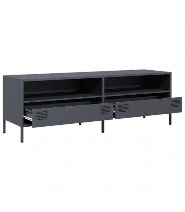 vidaXL TV Cabinet Anthracite 135x39x43.5 cm Cold-rolled Steel