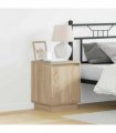 vidaXL Bedside Cabinet Sonoma Oak 39 x 34.5 x 50 cm Engineered wood