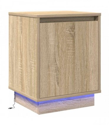 vidaXL Bedside Cabinet Sonoma Oak 39 x 34.5 x 50 cm Engineered wood