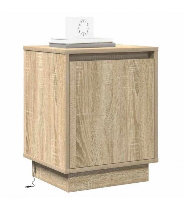 vidaXL Bedside Cabinet Sonoma Oak 39 x 34.5 x 50 cm Engineered wood