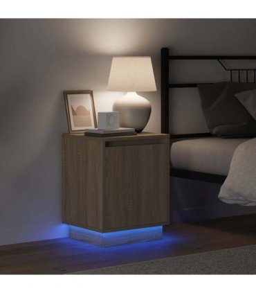 vidaXL Bedside Cabinet Sonoma Oak 39 x 34.5 x 50 cm Engineered wood