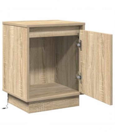 vidaXL Bedside Cabinet Sonoma Oak 39 x 34.5 x 50 cm Engineered wood