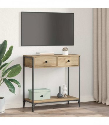 vidaXL Console Table Artisan Oak 75 x 34.5 x 75 cm Engineered Wood