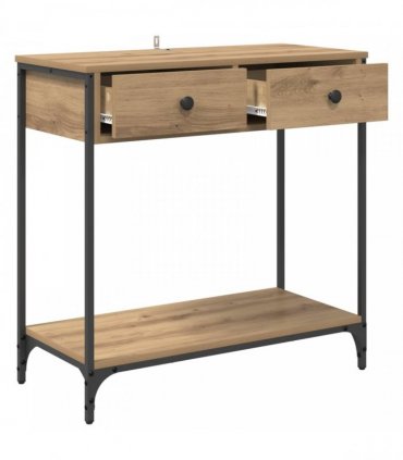 vidaXL Console Table Artisan Oak 75 x 34.5 x 75 cm Engineered Wood