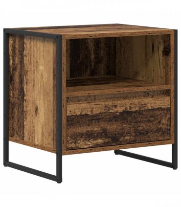 vidaXL Bedside Table 2 pcs Old Wood 50 x 39.5 x 50 cm Engineered Wood