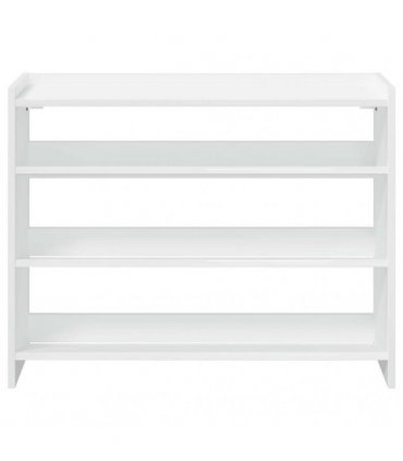 vidaXL Shoe Rack White 80x25x62 cm Engineered Wood