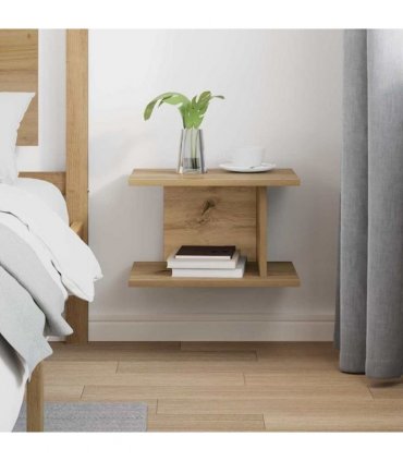 vidaXL Bedside Table Artisan Oak 40 x 30 x 25 cm Engineered Wood