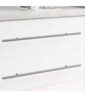 vidaXL Handle 12 pcs Silver 500 mm Steel