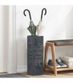 vidaXL Rain Umbrella Stand Anthracite 15.5 x 15.5 x 49 cm Steel