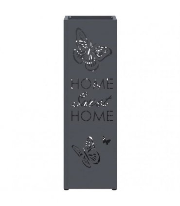 vidaXL Rain Umbrella Stand Anthracite 15.5 x 15.5 x 49 cm Steel
