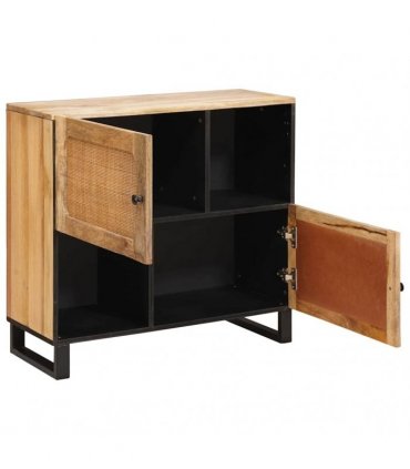 vidaXL Sideboard with Storage Brown 80 x 33 x 75 cm Solid Mango Wood