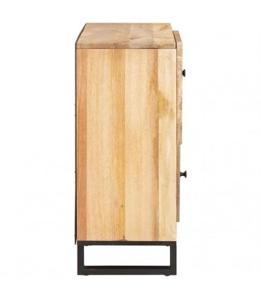 vidaXL Sideboard with Storage Brown 80 x 33 x 75 cm Solid Mango Wood